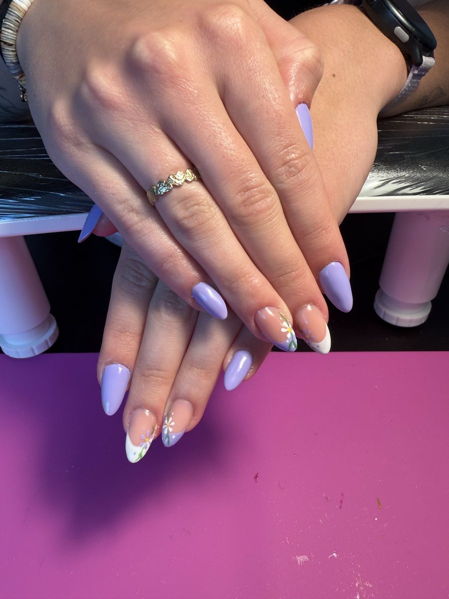 French violette et rose